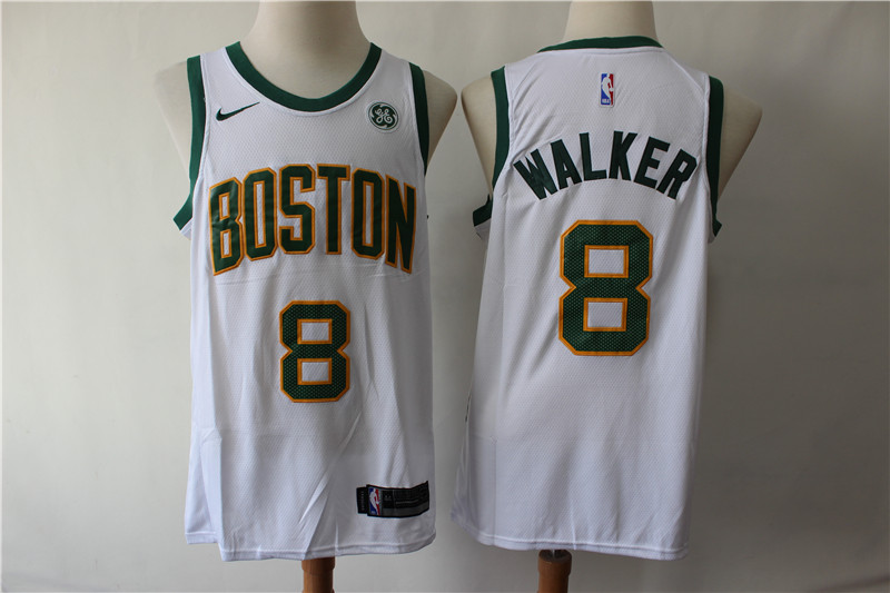 Men Boston Celtics 8 Walker white Game NBA Nike Jerseys